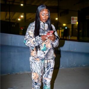 Women's Camouflage Track Suit